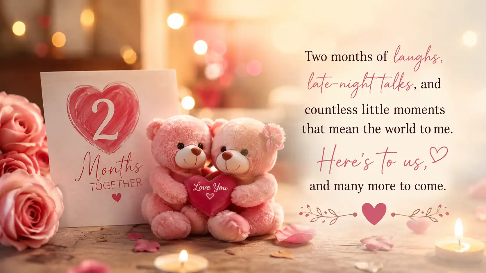Happy 2 month anniversary Paragraph For her