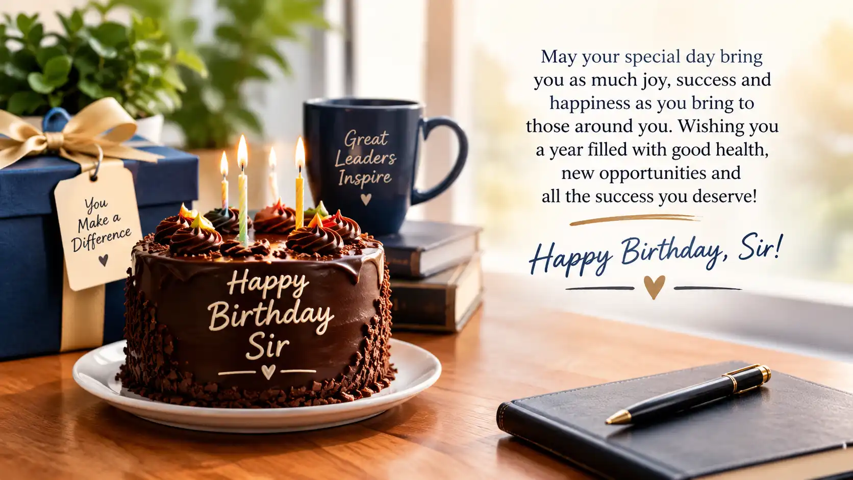 Happy birthday Sir wishes in English