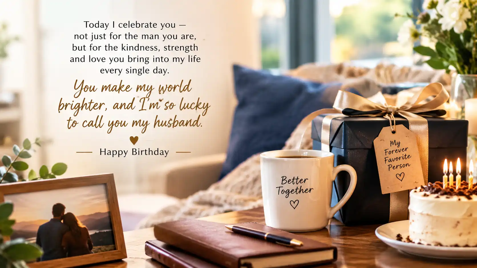 Heart touching birthday wishes for husband and father