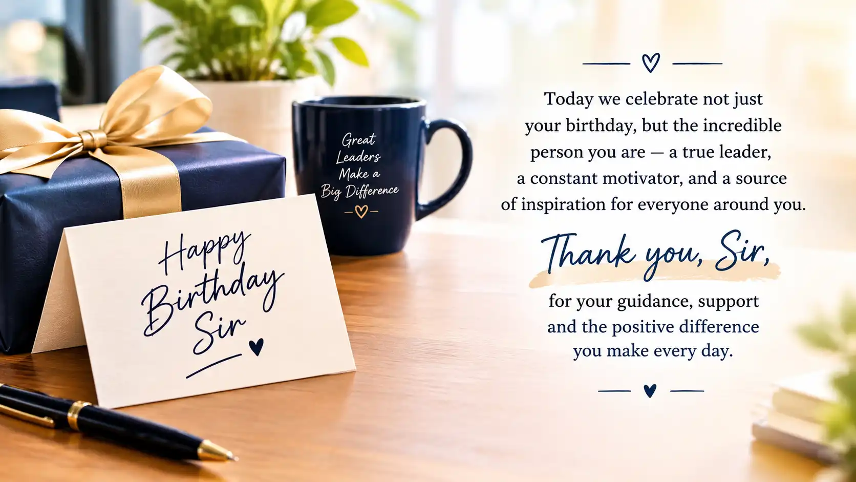 Inspirational birthday wishes for sir