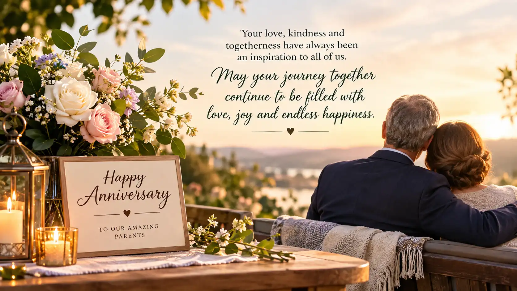 Long heart touching anniversary wishes for parents