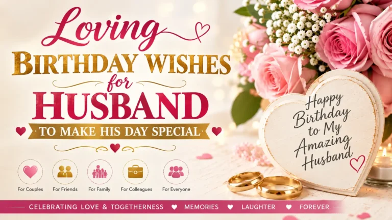 Lovely birthday wishes for husband