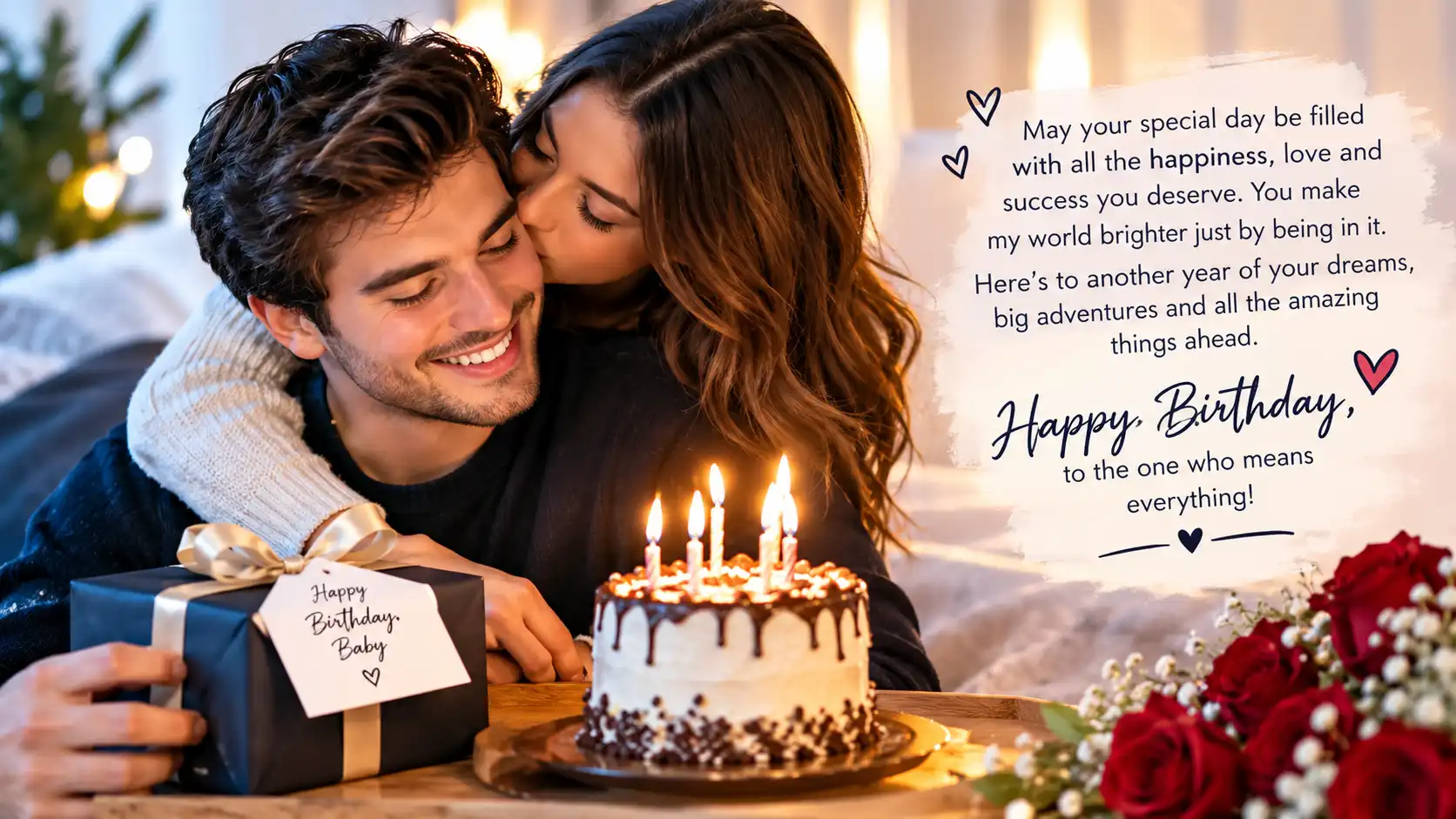 Short birthday message for boyfriend that will make him cry