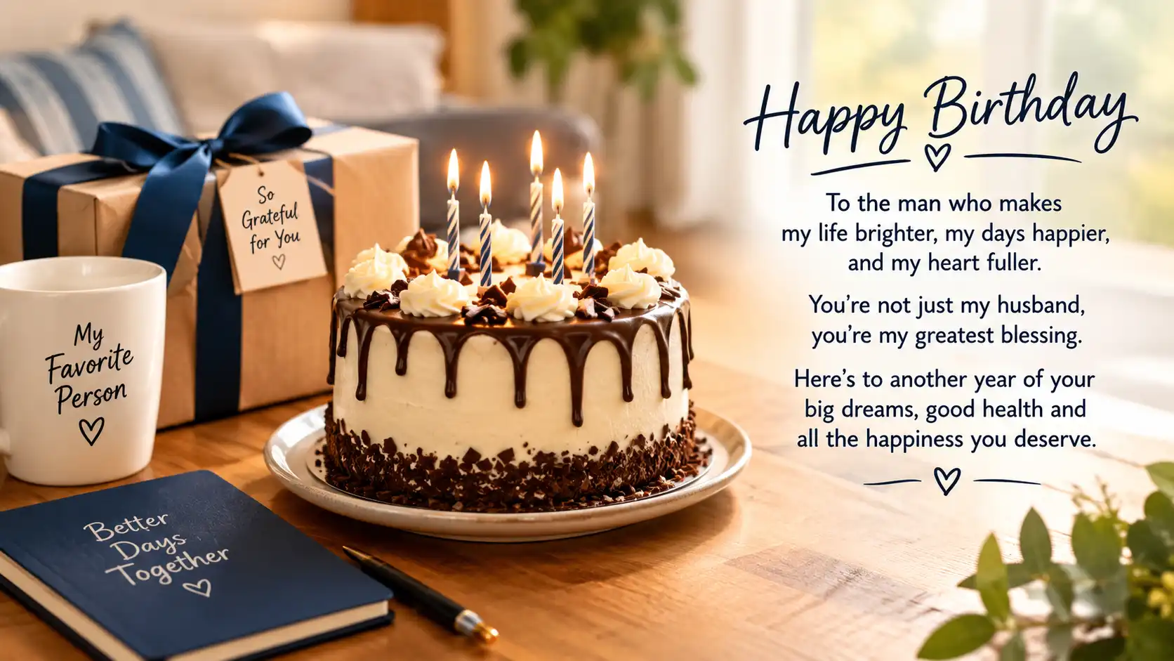 Touching birthday message for husband prayer
