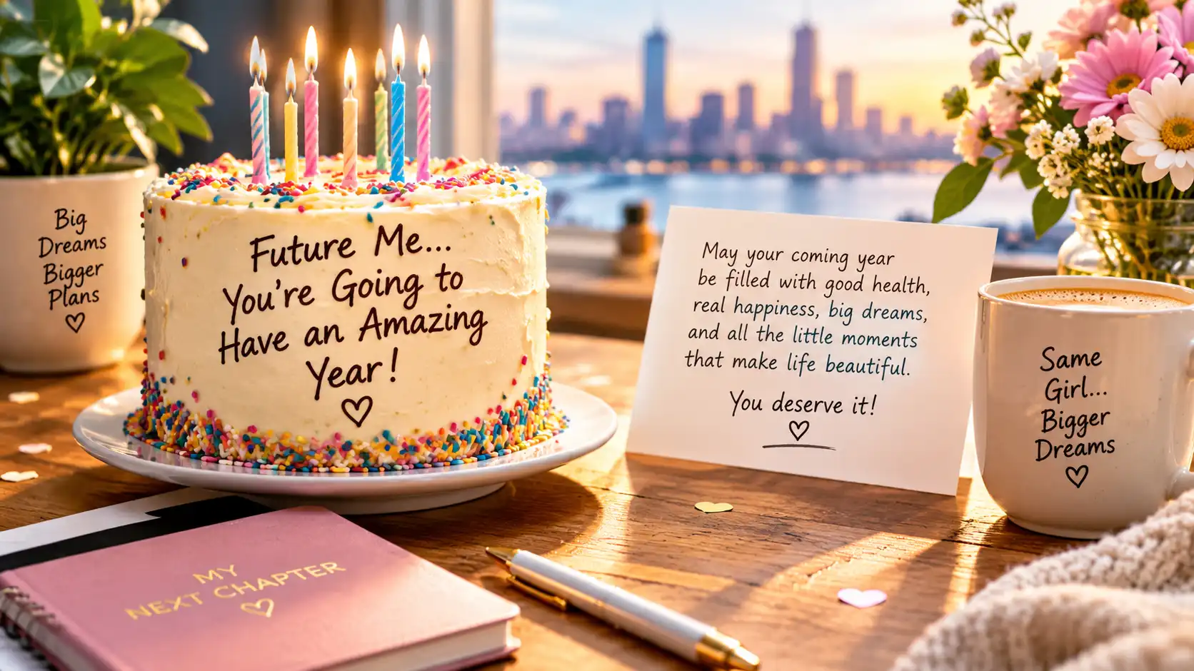 Touching birthday message to myself