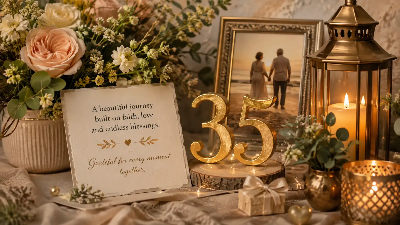 Unique 35 anniversary wishes for wife