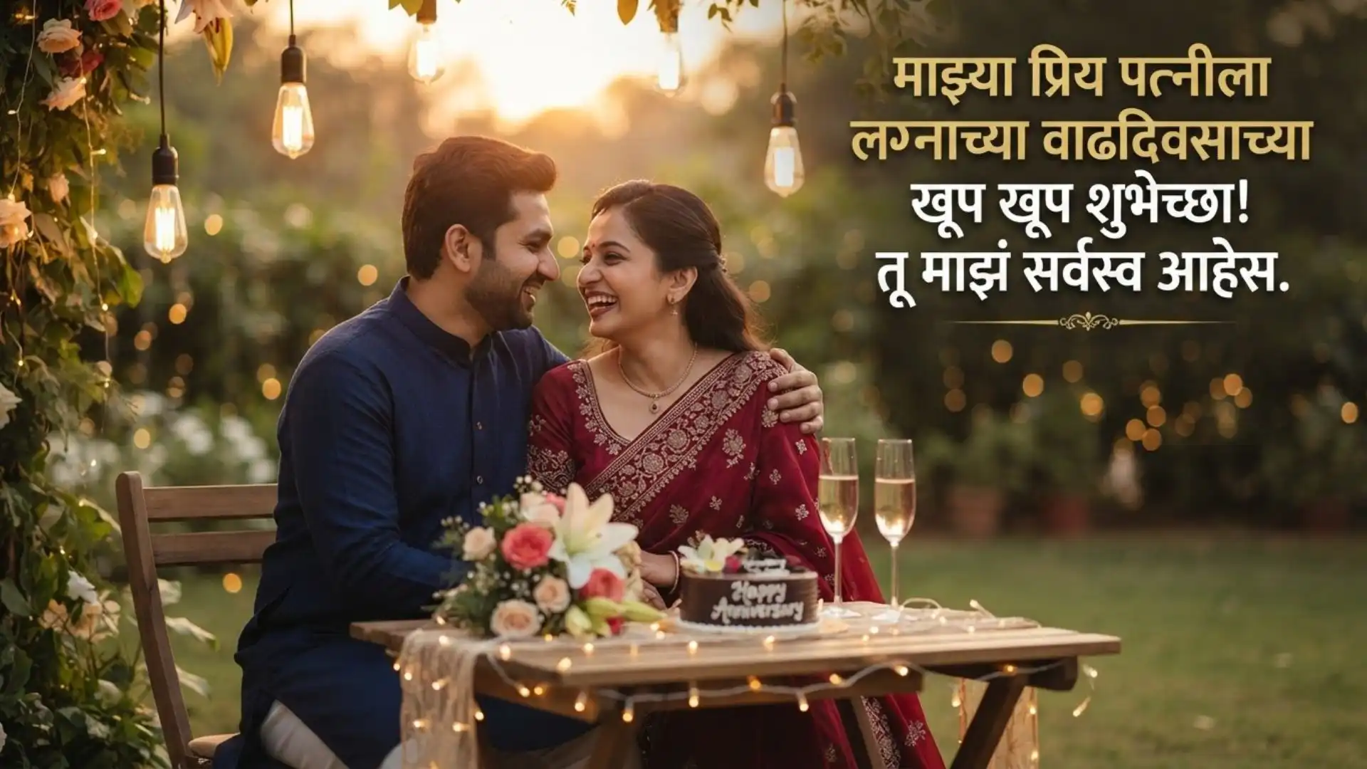 Wedding anniversary wishes to wife from husband