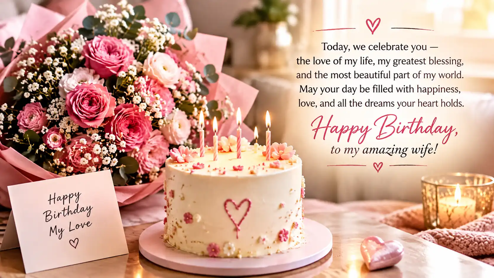 Wife birthday wishes in English