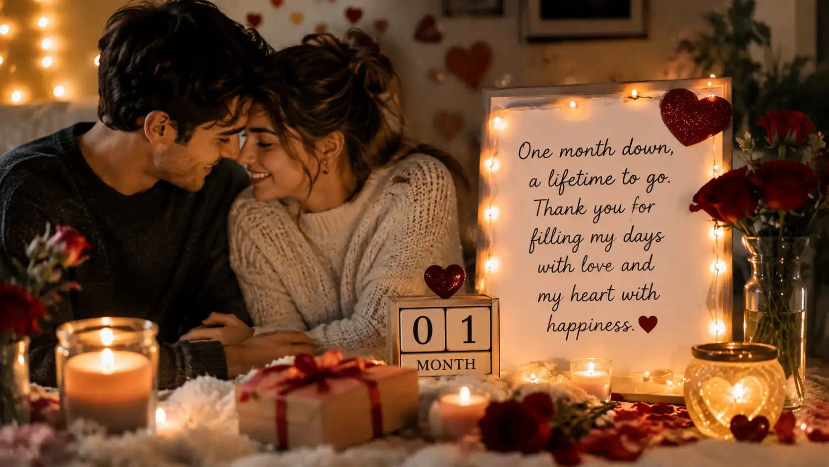 happy one month anniversary text messages