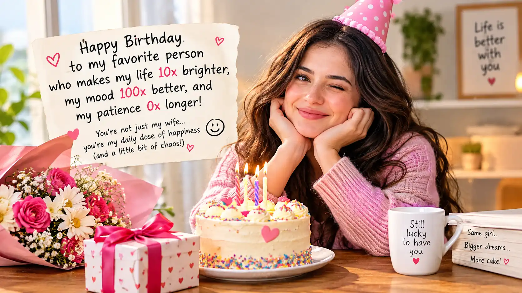life partner birthday wishes wife
