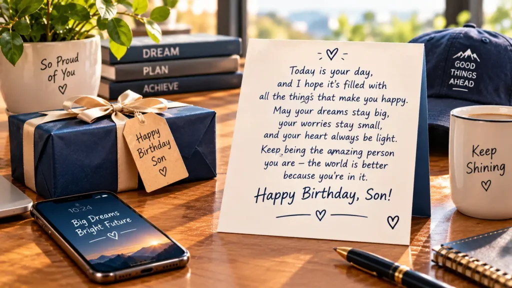 Heartwarming birthday wishes for son in english from mother
