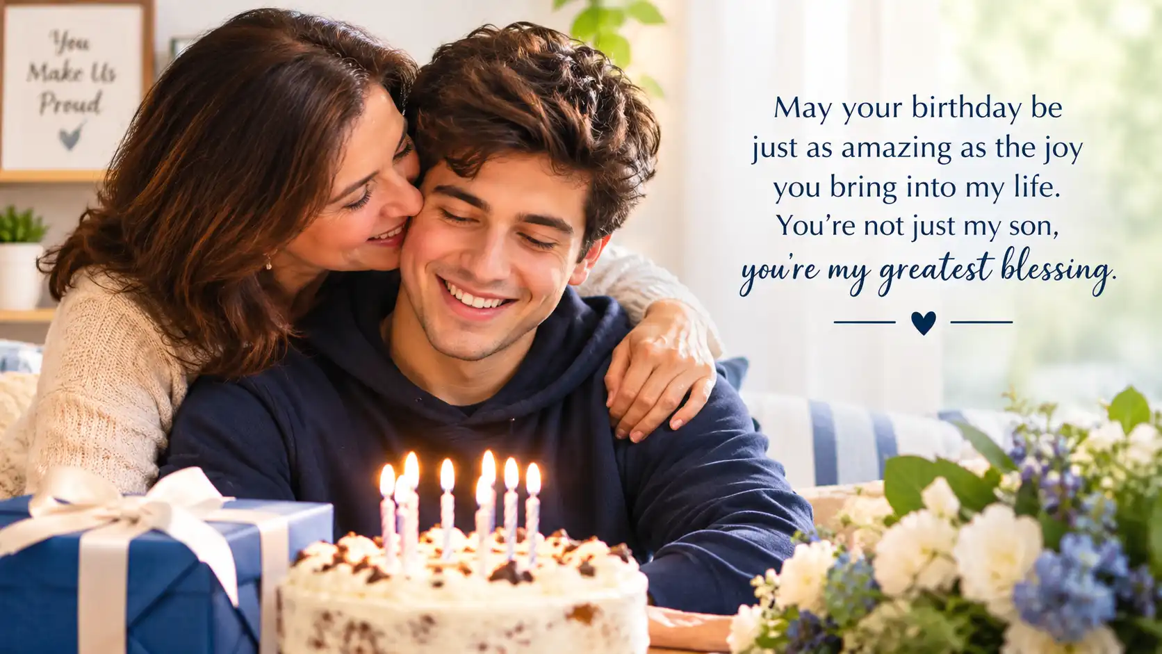 Touching birthday wishes for adult son